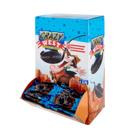 GELCO MAXI CRAZY WEST CARAMELLE GOMMOSE ALLA LIQUIRIZIA 200 PEZZI